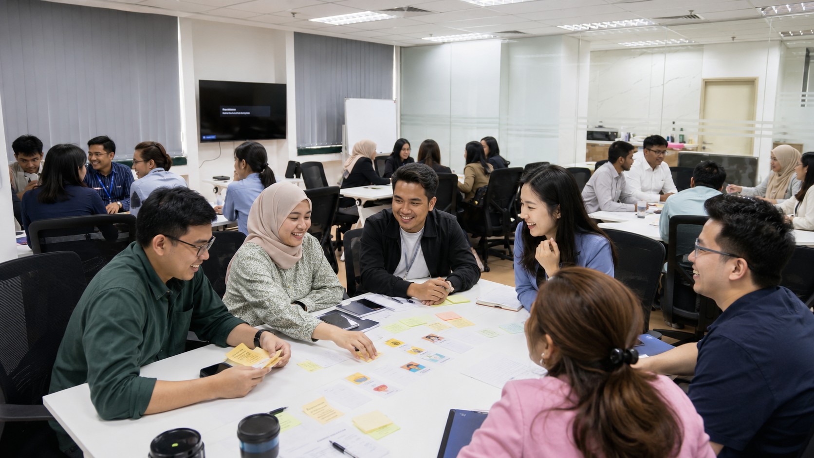 Arch Consulting corporate workshop with participants collaborating in a training room